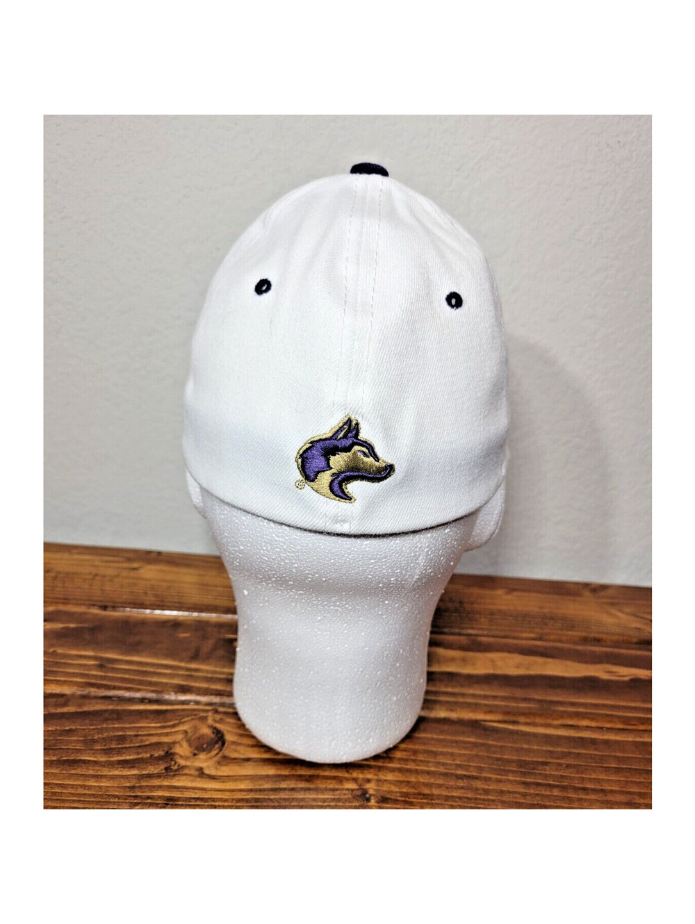 UW Huskies Flex Fit M / L Zephyr Hat Cap University of Washington NCAA White - Picture 3 of 8